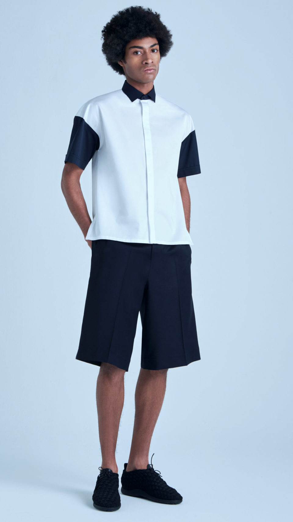 White Short sleeves cotton shirt for men- MAR spring summer 21 RTW