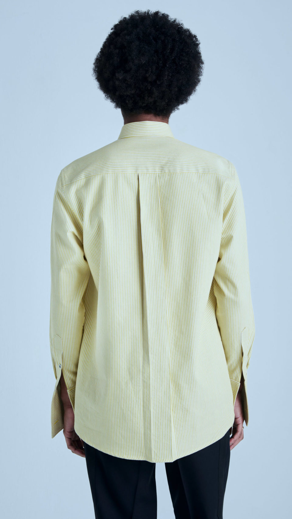 Happy tailored shirt in yellow - Sustainanble clothing brand MAR by Maria Karimi