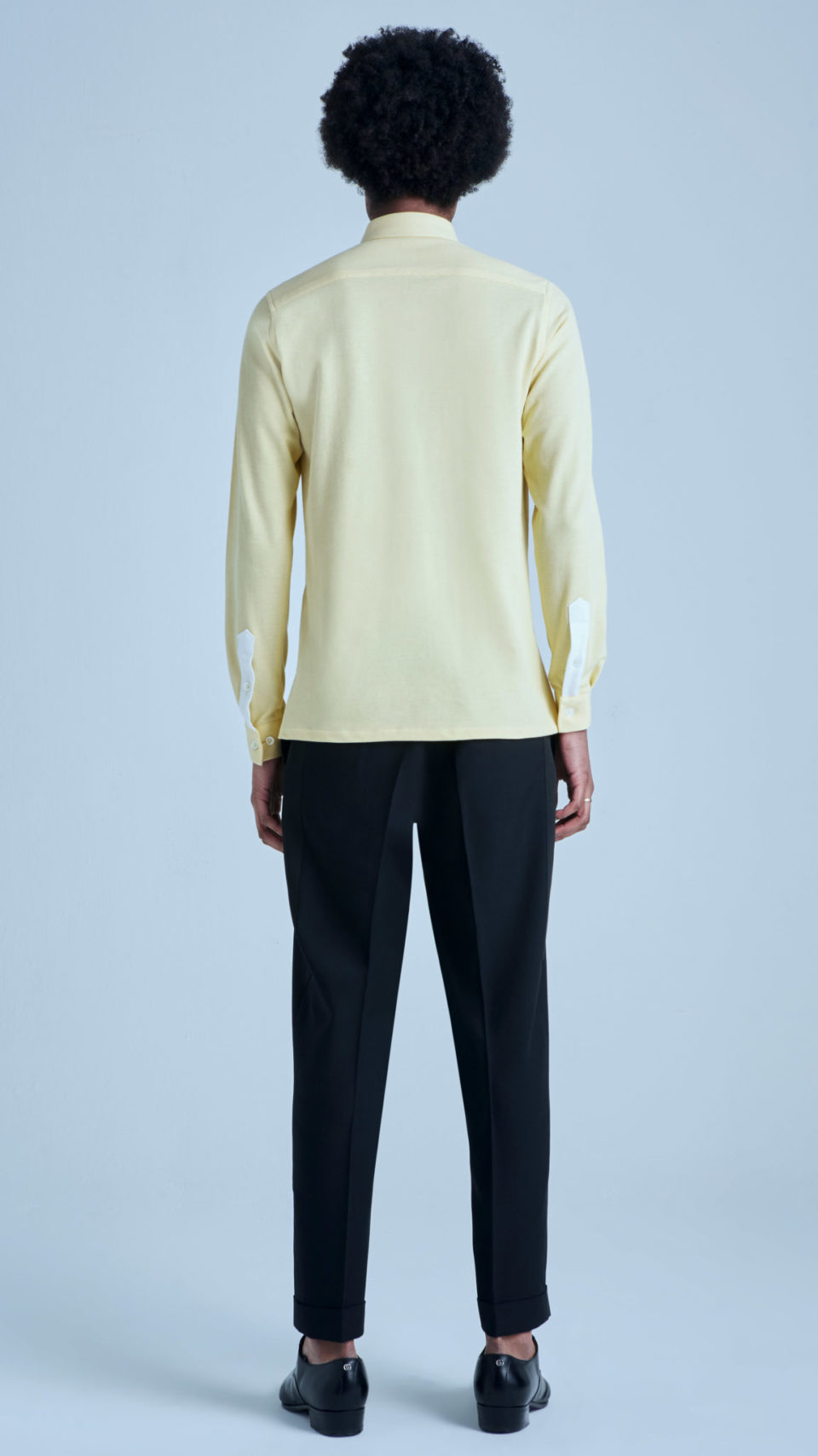 Polo en cotton jaune, vêtement équitable et durable, MAR by Maria Karimi