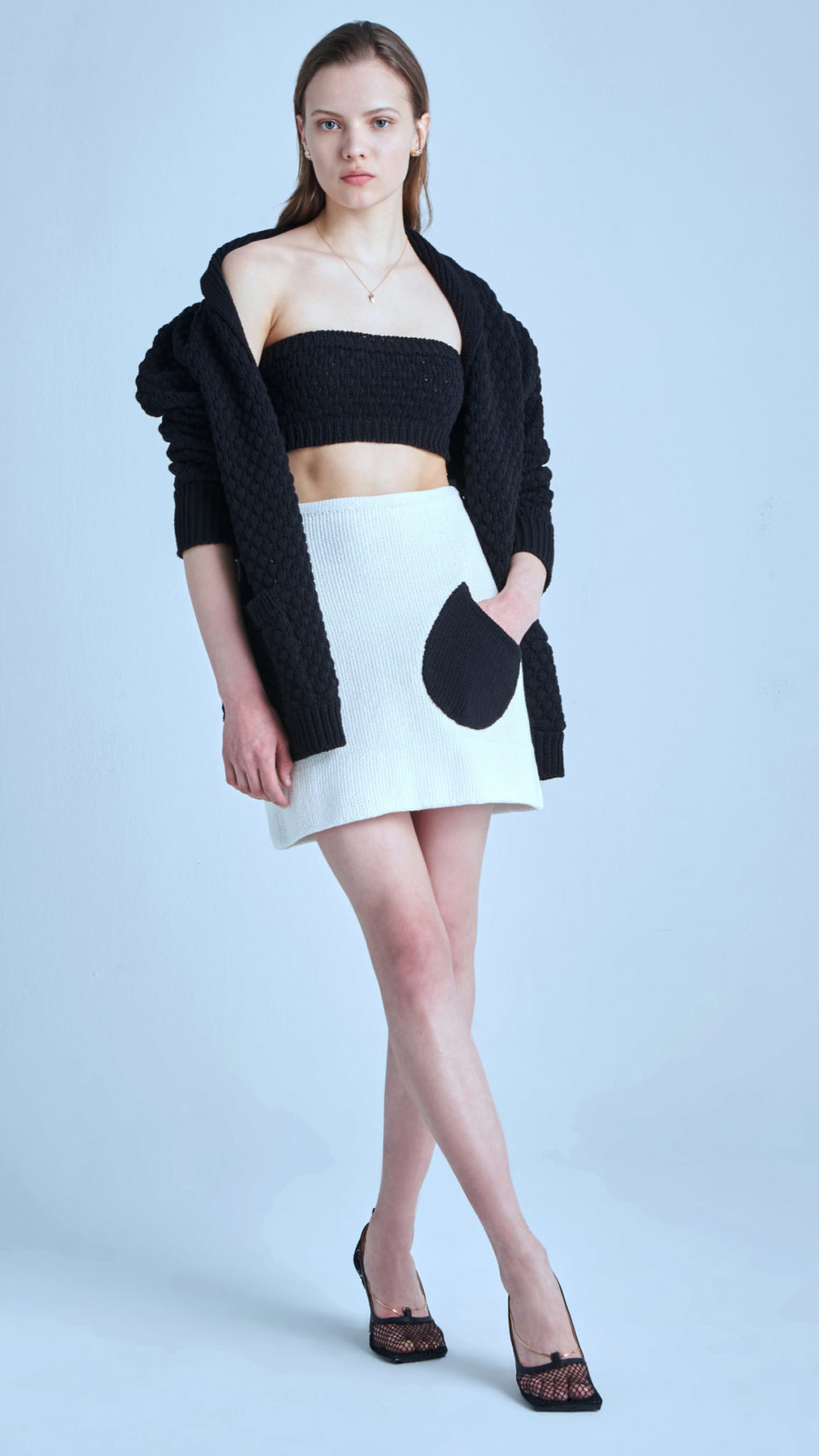 MAR cotton knit mini-skirt - spring summer 2021