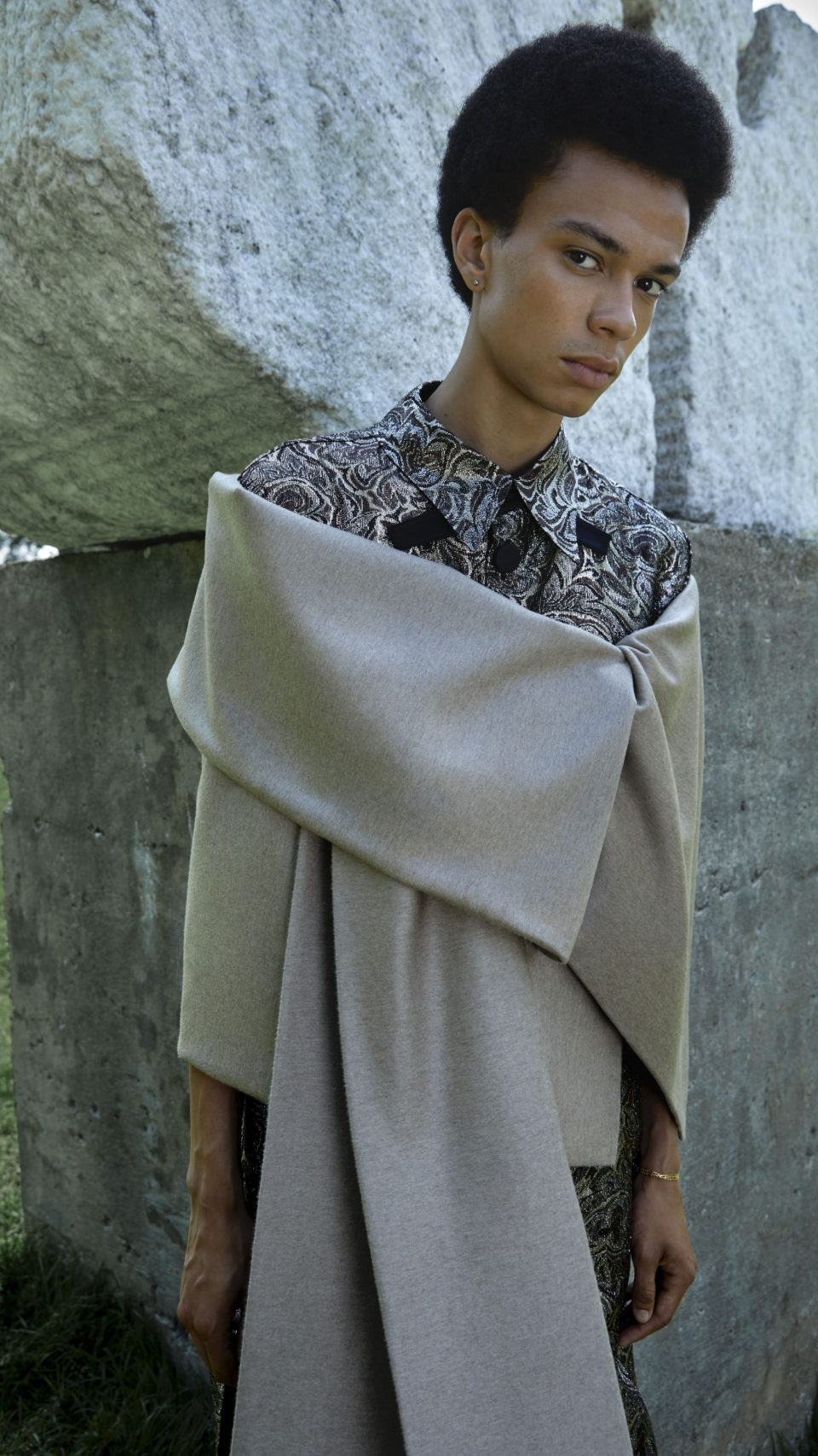 Camel Cashmere Shawl from fall winter 2021 - MAR by Maria Karimi